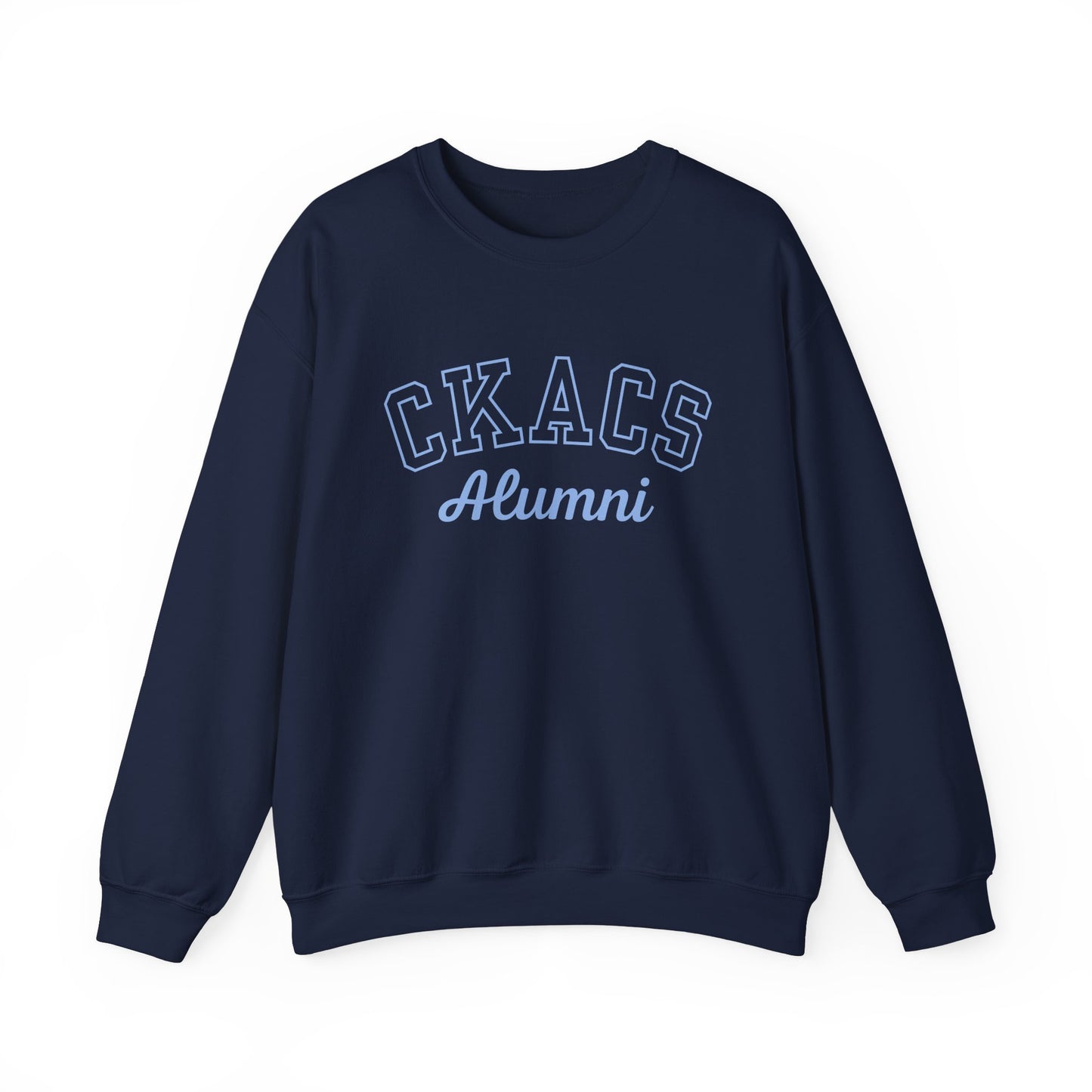 Unisex Adult CKACS Alumni Sweatshirt (Light Blue Text)